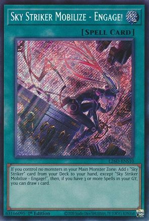 Sky Striker Mobilize - Engage! (Secret Rare) [L26D-ENS10] - Legendary Modern Decks 2026 1st Edition - Secret Rare - Trinity Hobby