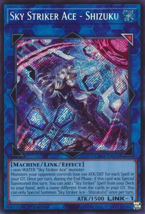 Sky Striker Ace - Shizuku (Secret Rare) [L26D-ENS26] - Legendary Modern Decks 2026 1st Edition - Secret Rare - Trinity Hobby