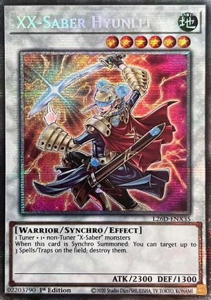 XX-Saber Hyunlei (Starlight Rare) [L26D-ENX35] - Legendary Modern Decks 2026 1st Edition - Starlight Rare - Trinity Hobby