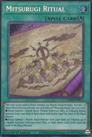 Mitsurugi Ritual (Secret Rare) [L26D-ENM15] - Legendary Modern Decks 2026 1st Edition - Secret Rare - Trinity Hobby