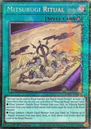 Mitsurugi Ritual (Starlight Rare) [L26D-ENM15] - Legendary Modern Decks 2026 1st Edition - Starlight Rare - Trinity Hobby