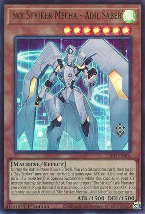 Sky Striker Mecha - Adil Saber [L26D-ENS04] - Legendary Modern Decks 2026 1st Edition - Ultra Rare - Trinity Hobby