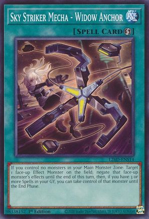 Sky Striker Mecha - Widow Anchor [L26D-ENS14] - Legendary Modern Decks 2026 1st Edition - Common / Short Print - Trinity Hobby