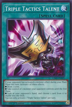 Triple Tactics Talent [L26D-ENS21] - Legendary Modern Decks 2026 1st Edition - Common / Short Print - Trinity Hobby