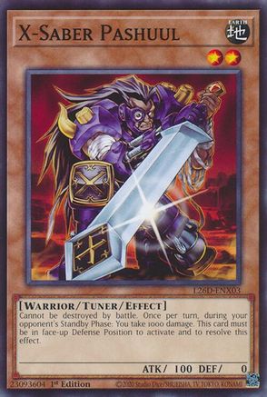 X-Saber Pashuul [L26D-ENX03] - Legendary Modern Decks 2026 1st Edition - Common / Short Print - Trinity Hobby
