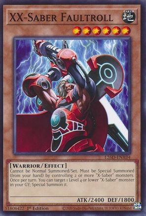 XX-Saber Faultroll [L26D-ENX04] - Legendary Modern Decks 2026 1st Edition - Common / Short Print - Trinity Hobby
