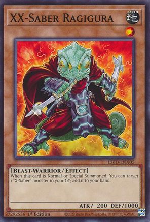 XX-Saber Ragigura [L26D-ENX05] - Legendary Modern Decks 2026 1st Edition - Common / Short Print - Trinity Hobby