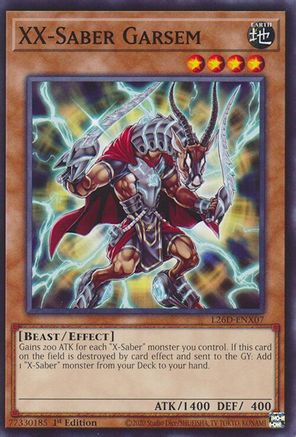 XX-Saber Garsem [L26D-ENX07] - Legendary Modern Decks 2026 1st Edition - Common / Short Print - Trinity Hobby