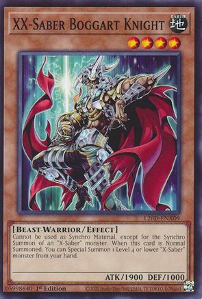 XX-Saber Boggart Knight [L26D-ENX09] - Legendary Modern Decks 2026 1st Edition - Common / Short Print - Trinity Hobby
