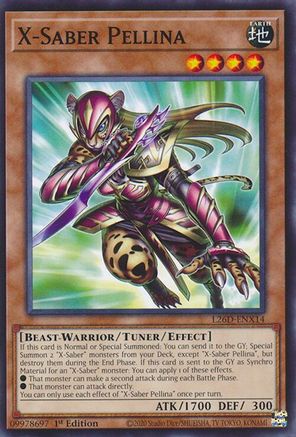 X-Saber Pellina [L26D-ENX14] - Legendary Modern Decks 2026 1st Edition - Common / Short Print - Trinity Hobby