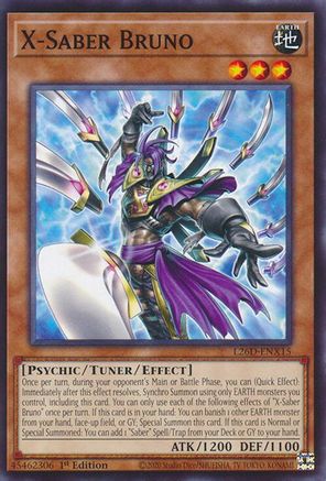 X-Saber Bruno [L26D-ENX15] - Legendary Modern Decks 2026 1st Edition - Common / Short Print - Trinity Hobby