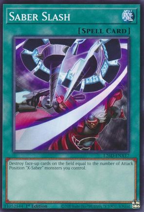 Saber Slash [L26D-ENX17] - Legendary Modern Decks 2026 1st Edition - Common / Short Print - Trinity Hobby