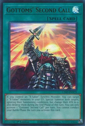 Gottoms' Second Call (Ultra Rare) [L26D-ENX19] - Legendary Modern Decks 2026 1st Edition - Ultra Rare - Trinity Hobby