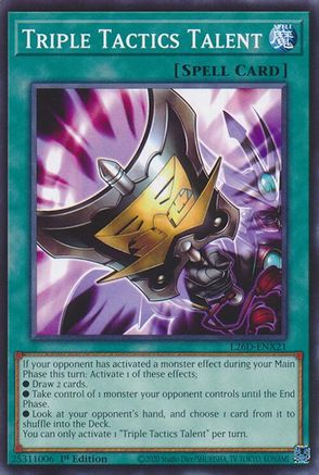 Triple Tactics Talent - L26D-ENX21 [L26D-ENX21] - Legendary Modern Decks 2026 1st Edition - Common / Short Print - Trinity Hobby