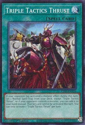 Triple Tactics Thrust - L26D-ENX24 [L26D-ENX24] - Legendary Modern Decks 2026 1st Edition - Common / Short Print - Trinity Hobby