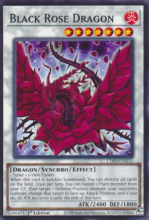 Black Rose Dragon [L26D-ENX31] - Legendary Modern Decks 2026 1st Edition - Common / Short Print - Trinity Hobby