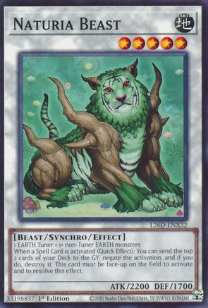 Naturia Beast [L26D-ENX32] - Legendary Modern Decks 2026 1st Edition - Common / Short Print - Trinity Hobby