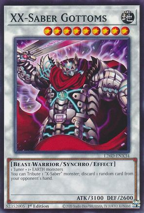 XX-Saber Gottoms [L26D-ENX34] - Legendary Modern Decks 2026 1st Edition - Common / Short Print - Trinity Hobby