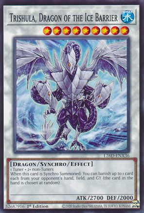 Trishula, Dragon of the Ice Barrier [L26D-ENX36] - Legendary Modern Decks 2026 1st Edition - Common / Short Print - Trinity Hobby
