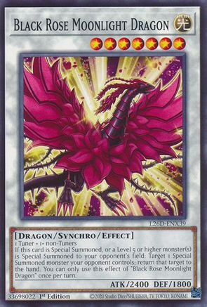 Black Rose Moonlight Dragon [L26D-ENX39] - Legendary Modern Decks 2026 1st Edition - Common / Short Print - Trinity Hobby
