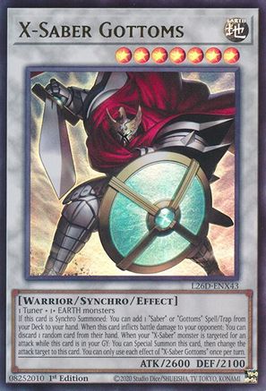 X-Saber Gottoms [L26D-ENX43] - Legendary Modern Decks 2026 1st Edition - Ultra Rare - Trinity Hobby