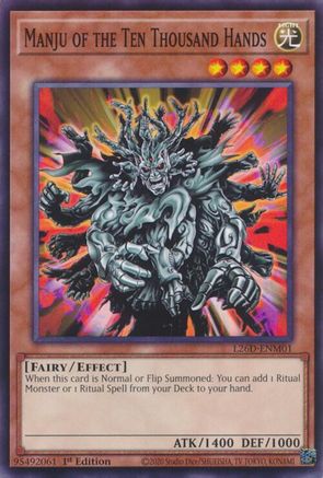 Manju of the Ten Thousand Hands [L26D-ENM01] - Legendary Modern Decks 2026 1st Edition - Common / Short Print - Trinity Hobby
