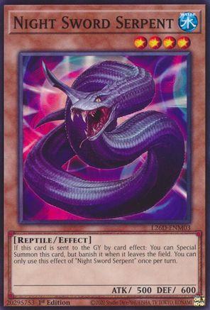 Night Sword Serpent [L26D-ENM03] - Legendary Modern Decks 2026 1st Edition - Common / Short Print - Trinity Hobby