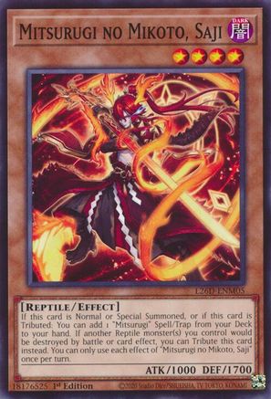 Mitsurugi no Mikoto, Saji [L26D-ENM05] - Legendary Modern Decks 2026 1st Edition - Common / Short Print - Trinity Hobby