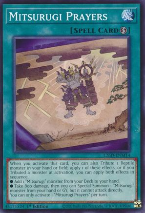 Mitsurugi Prayers [L26D-ENM14] - Legendary Modern Decks 2026 1st Edition - Common / Short Print - Trinity Hobby