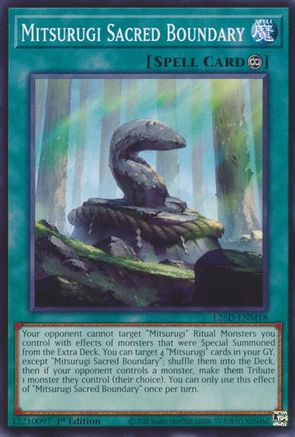 Mitsurugi Sacred Boundary [L26D-ENM18] - Legendary Modern Decks 2026 1st Edition - Common / Short Print - Trinity Hobby