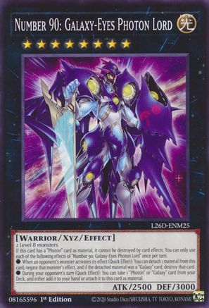 Number 90: Galaxy-Eyes Photon Lord [L26D-ENM25] - Legendary Modern Decks 2026 1st Edition - Common / Short Print - Trinity Hobby