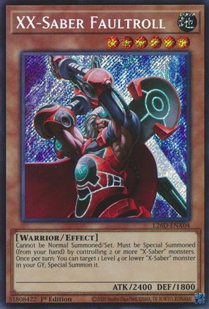XX-Saber Faultroll (Secret Rare) [L26D-ENX04] - Legendary Modern Decks 2026 1st Edition - Secret Rare - Trinity Hobby