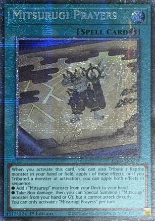 Mitsurugi Prayers (Starlight Rare) [L26D-ENM14] - Legendary Modern Decks 2026 1st Edition - Starlight Rare - Trinity Hobby