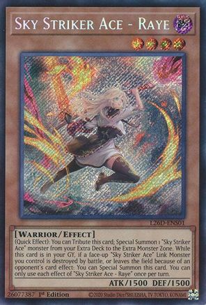 Sky Striker Ace - Raye (Alternate Art) (Secret Rare) [L26D-ENS01] - Legendary Modern Decks 2026 1st Edition - Secret Rare - Trinity Hobby