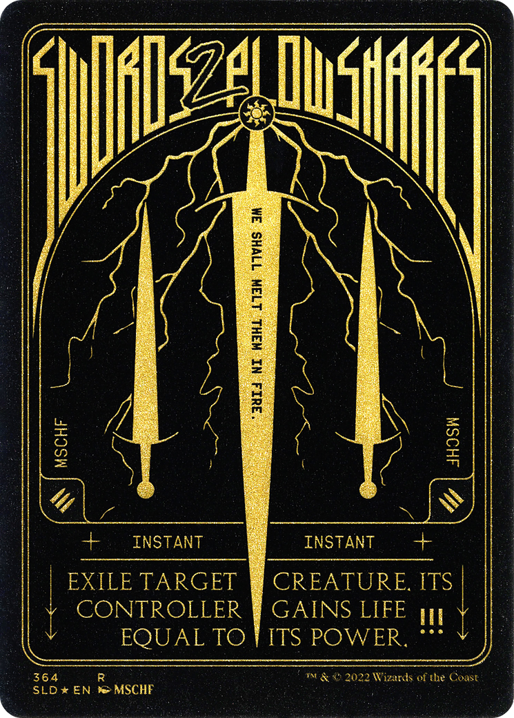 Swords to Plowshares (364) (Foil Etched) [Secret Lair Drop Series] - Trinity Hobby