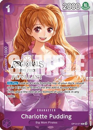 Charlotte Pudding (Regionals Finalist Card Set 26-27) (OP12-071) - [One Piece Promotion Cards] Foil
