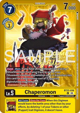 Chaperomon (Judge Pack 9) (BT22-036) - [Cyber Eden] Foil