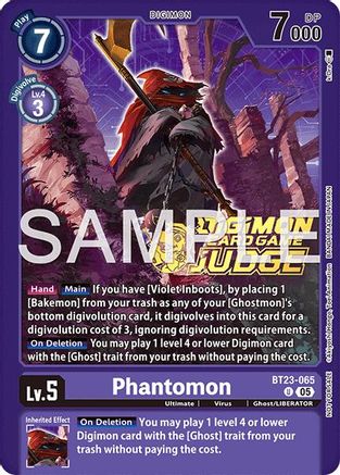 Phantomon (Judge Pack 9) (BT23-065) - [Hackers' Slumber] Foil - Trinity Hobby
