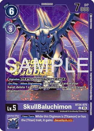 SkullBaluchimon (Judge Pack 9) (BT24-075) - [Time Stranger] Foil