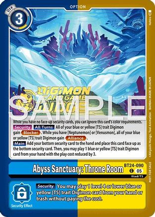 Abyss Sanctuary: Throne Room (Judge Pack 9) (BT24-090) - [Time Stranger] Foil