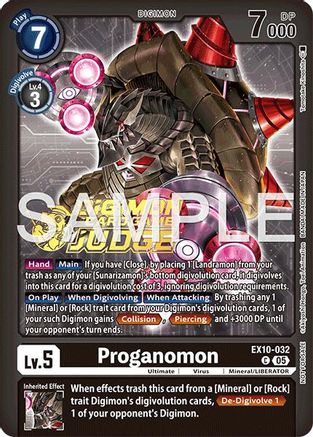 Proganomon (Judge Pack 9) (EX10-032) - [Sinister Order] Foil