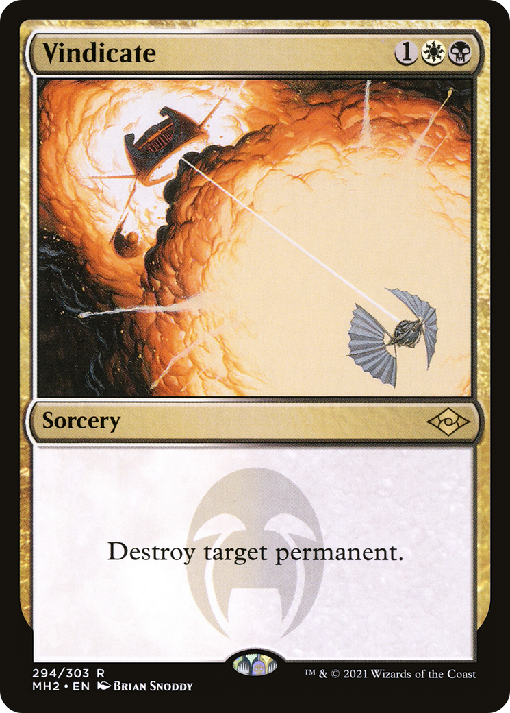 Vindicate [Etched Foil]  (MH2-294) - [Modern Horizons 2] - Trinity Hobby