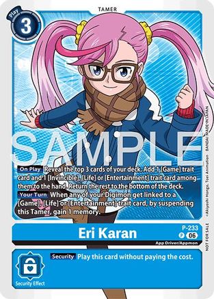 Eri Karan (Store Tournament 2026 Vol. 2 Participation Pack) (P-233) - [Digimon Promotion Cards] - Trinity Hobby