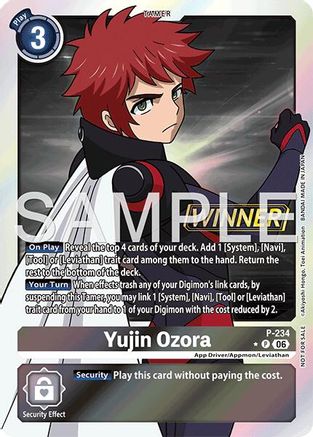 Yujin Ozora (Store Tournament 2026 Vol. 2 Winner Pack) (P-234) - [Digimon Promotion Cards] Foil - Trinity Hobby