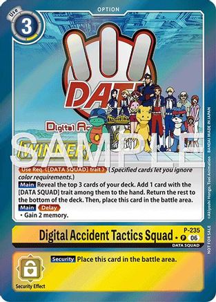 Digital Accident Tactics Squad (Store Tournament 2026 Vol. 2 Winner Pack) (P-235) - [Digimon Promotion Cards] Foil - Trinity Hobby
