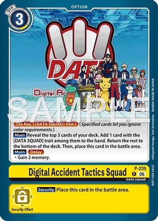 Digital Accident Tactics Squad (Store Tournament 2026 Vol. 2 Participation Pack) (P-235) - [Digimon Promotion Cards] - Trinity Hobby