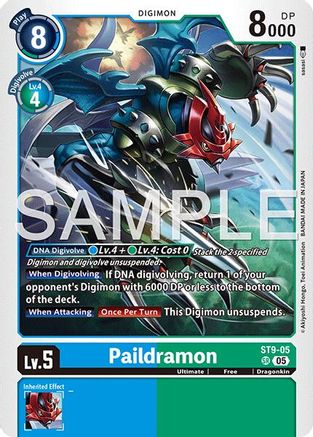 Paildramon - ST9-05 (Reprint) (ST9-05) - [Advanced Booster Digimon Generation] Foil
