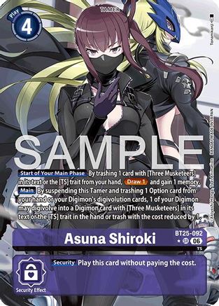 Asuna Shiroki (Alternate Art) (BT25-092) - [Dual Revolution] Foil