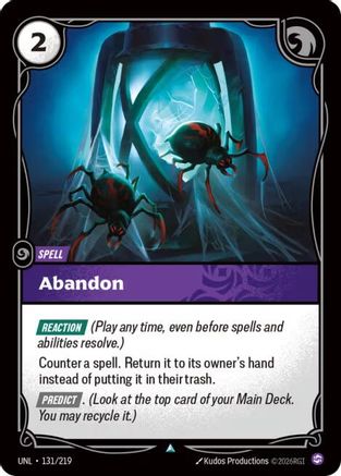 Abandon (131/219) - Unleashed - Trinity Hobby