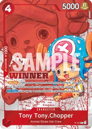 Tony Tony.Chopper (Winner Pack 2026 Vol. 2) (P-101) - [One Piece Promotion Cards] Foil